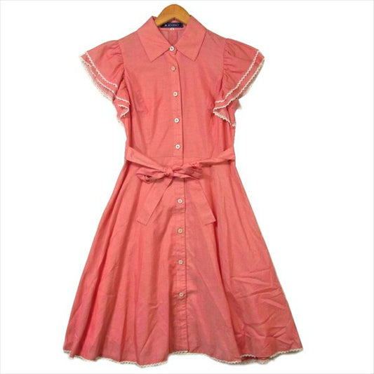 エムズグレィシー TD-921307-2 レースワンピース レース レディース  ピンク系 40【美品】【中古】