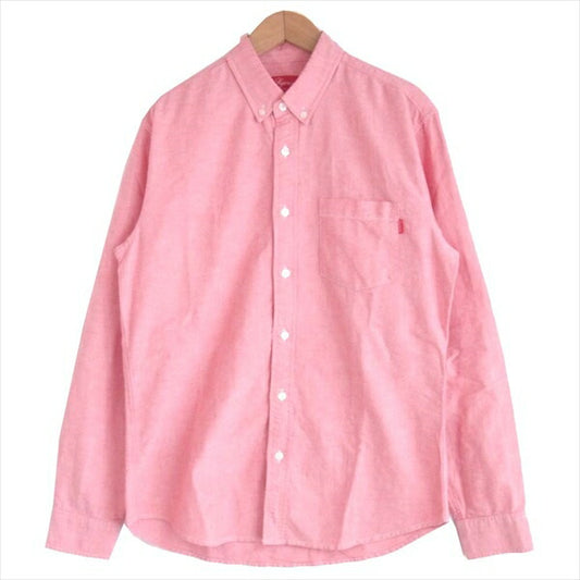 Supreme シュプリーム 13AW Oxford Shirt オックスフォード ボタンダウン ピンク系 S【中古】