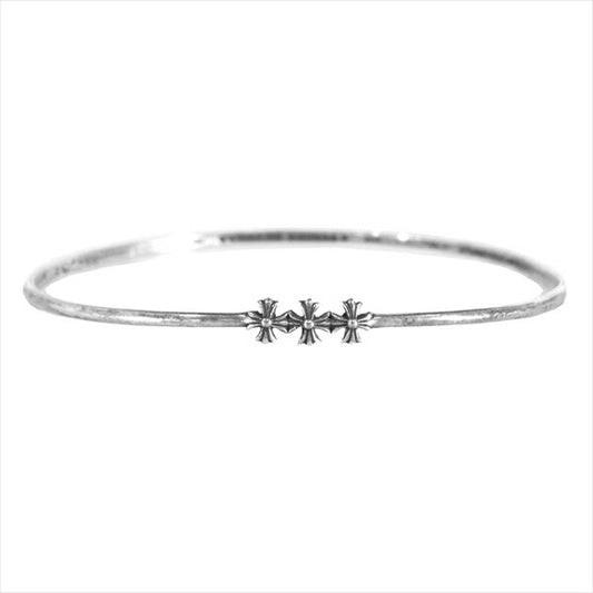 CHROME HEARTS クロムハーツ（原本無） 3CH PLUS BUBBLEGUM BANGLE 3CHプラス バブルガムバングル シルバー【中古】