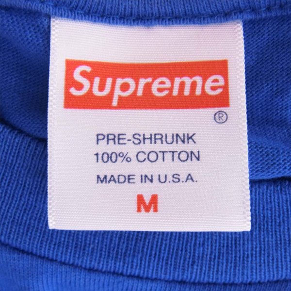 Supreme シュプリーム 17AW Fuck With Your Head Tee フロント プリント メンズ 青 M【中古】