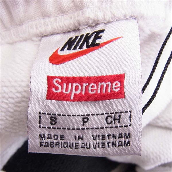 Supreme シュプリーム ×ナイキ NIKE 19SS STRIPE SWEATPANT ストライプ スウェット 黒×白 S【美品】【中古】