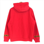Supreme シュプリーム 19SS Wrist Logo Hooded Sweatshirt 袖ロゴ フーディ パーカー レッド系 L【極上美品】【中古】