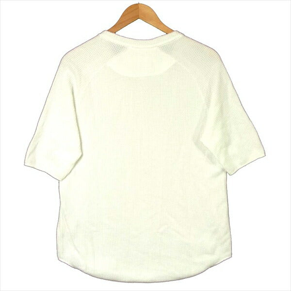 CURLY カーリー サーマル ワッフル ラグラン コットン Tシャツ ホワイト系 1【中古】