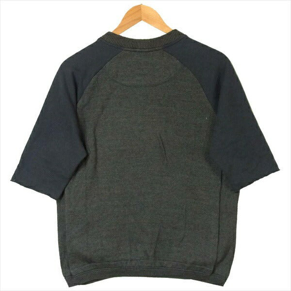 CURLY カーリー スウェット 切替 コットン ポケット ニット グレー系 1【美品】【中古】