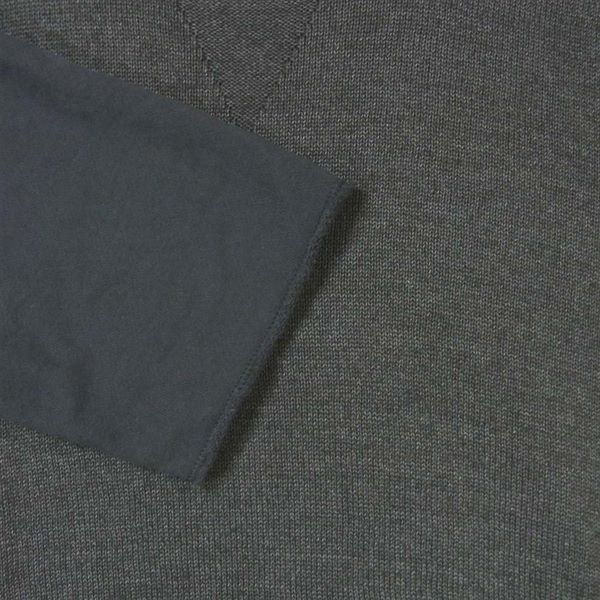 CURLY カーリー スウェット 切替 コットン ポケット ニット グレー系 1【美品】【中古】