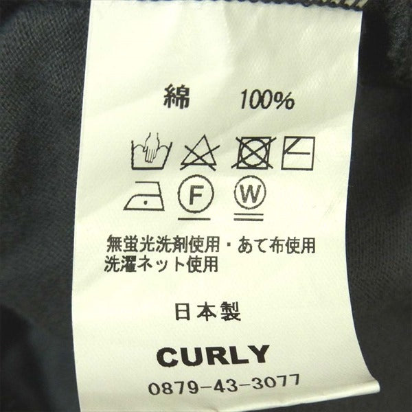 CURLY カーリー スウェット 切替 コットン ポケット ニット グレー系 1【美品】【中古】