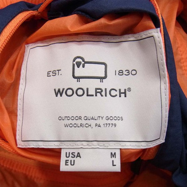WOOLRICH ウールリッチ GREEN CYCLE REVERSIBLE JACKET ジャケット ネイビー系 M【新古品】【未使用】【中古】