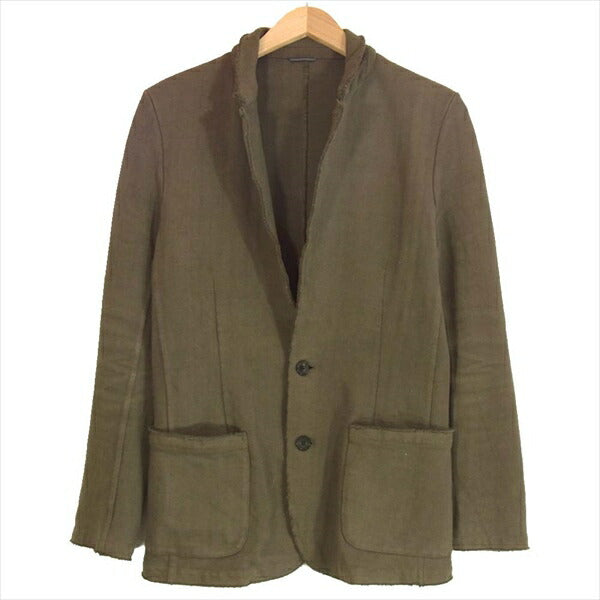 junhashimoto ジュンハシモト 1031610004 HEAVY JERSEY JACKET ヘビージャージー テーラードジャケット カーキ(オリーブグリーン)系 カーキ(オリーブグリーン)系 4【中古】