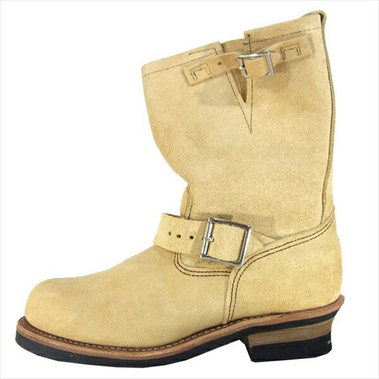 RED WING レッドウィング 8268 ENGINEER BOOTS エンジニアブーツ ベージュ系  ベージュ系 US8D【新古品】【未使用】【中古】