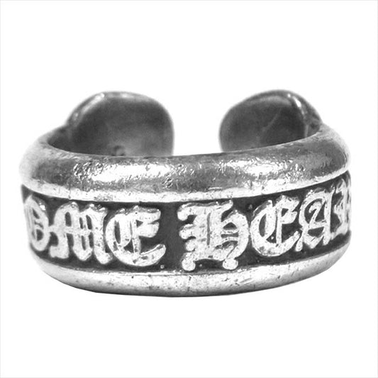 CHROME HEARTS クロムハーツ（原本無） SM SCROLL LABEL スモール スクロールラベル 925 リング シルバー 8号【中古】