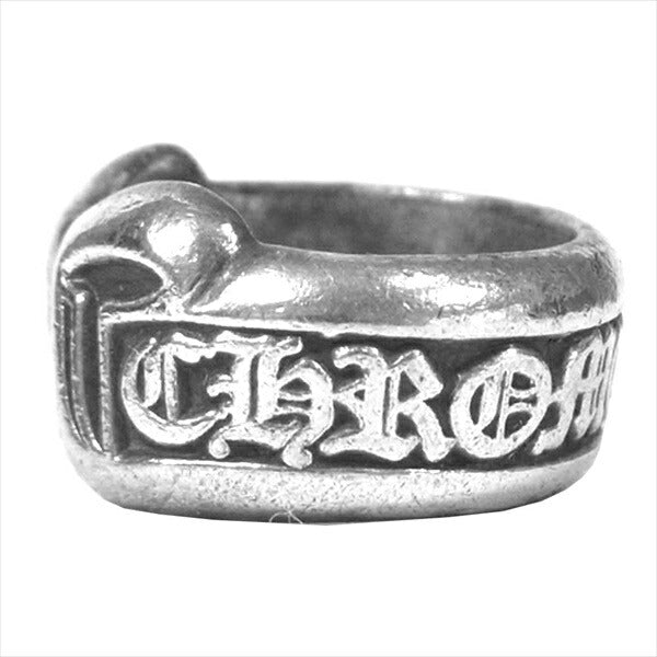 CHROME HEARTS クロムハーツ（原本無） SM SCROLL LABEL スモール スクロールラベル 925 リング シルバー 8号【中古】