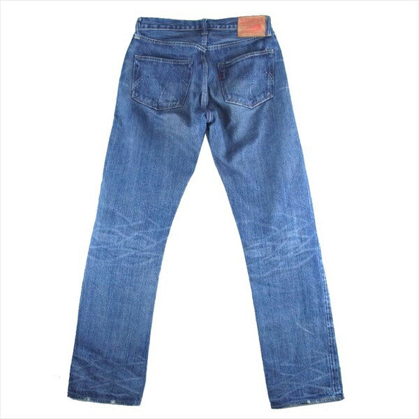 SUGAR CANE シュガーケーン 1947 ダメージ デニム パンツ ボタンフライ 裏リベット パンツ インディゴブルー系 W30 L34【中古】