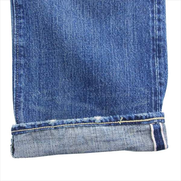 SUGAR CANE シュガーケーン 1947 ダメージ デニム パンツ ボタンフライ 裏リベット パンツ インディゴブルー系 W30 L34【中古】