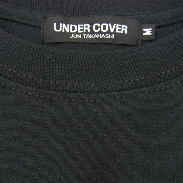 UNDERCOVER アンダーカバー クロスボーン ブレイン L/S 長袖 Tシャツ プリント カットソー ブラック系 M【中古】