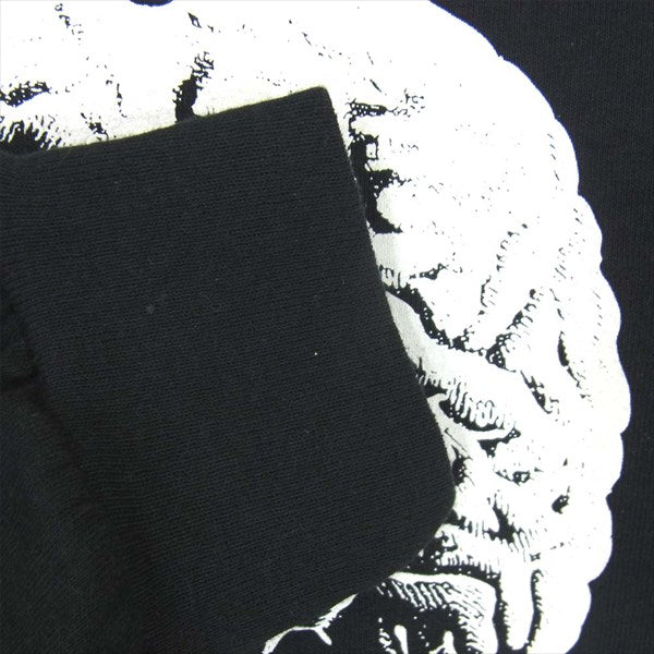 UNDERCOVER アンダーカバー クロスボーン ブレイン L/S 長袖 Tシャツ プリント カットソー ブラック系 M【中古】