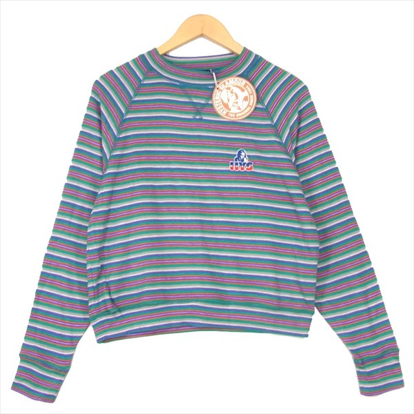 HYSTERIC GLAMOUR ヒステリックグラマー 01183CS11 THE NEW HYS 刺繍 スウェット レディース カットソー マルチカラー系 FREE【新古品】【未使用】【中古】