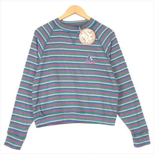 HYSTERIC GLAMOUR ヒステリックグラマー 01183CS11 THE NEW HYS 刺繍 スウェット レディース カットソー マルチカラー系 FREE【新古品】【未使用】【中古】