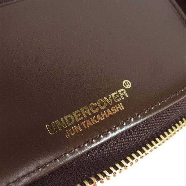 UNDERCOVER アンダーカバー 19AW  UCX1C02-1 ラウンドZIP 2つ折り ウォレット 財布 ブラウン系【新古品】【未使用】【中古】