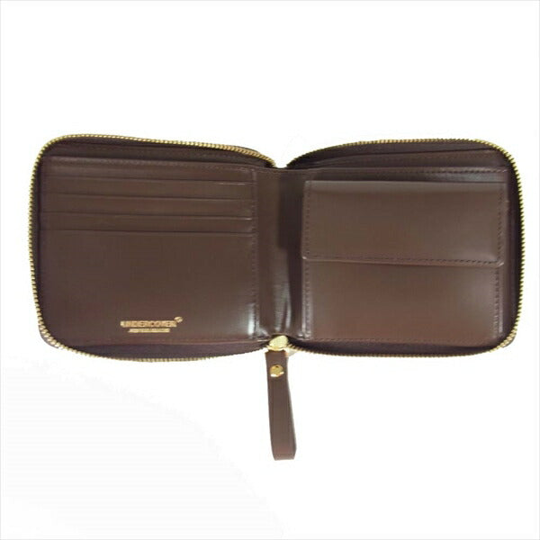 UNDERCOVER アンダーカバー 19AW  UCX1C02-1 ラウンドZIP 2つ折り ウォレット 財布 ブラウン系【新古品】【未使用】【中古】