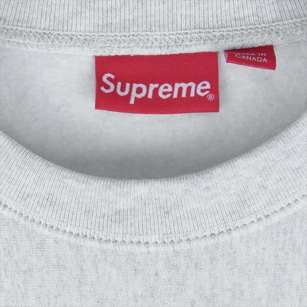 Supreme シュプリーム 18AW Box Logo Crewneck Sweat shirt クルー ネック スウェット グレー系 Large【新古品】【未使用】【中古】