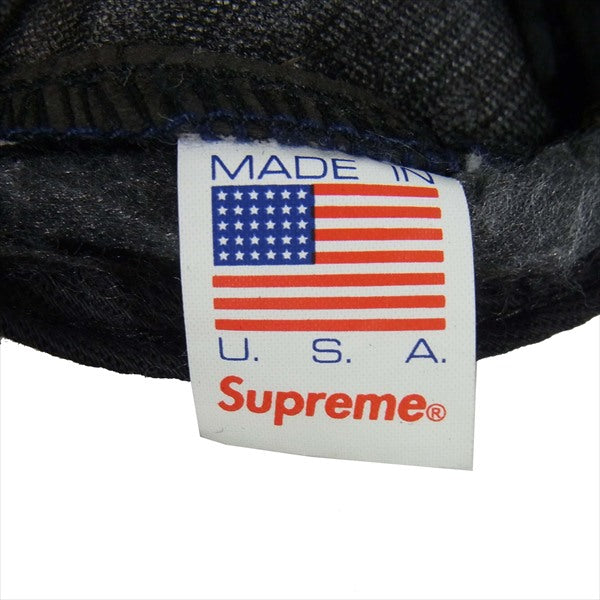Supreme シュプリーム 13SS Crosses Camp Cap クロス キャンプキャップ ベルト USA製 総柄 ブルー系【中古】