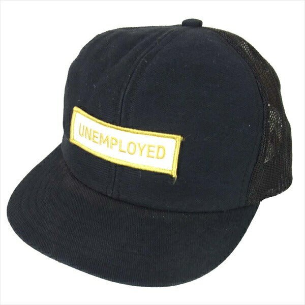 TENDERLOIN テンダーロイン T-MESH CAP UNEMPLOYED メッシュ ロゴ ワッペン キャップ 黒系 one size【中古】
