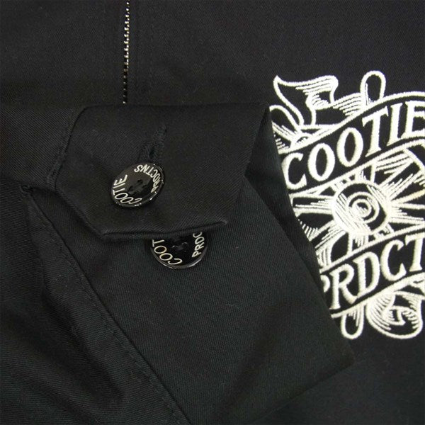 COOTIE クーティー executed with pride バック刺繍 ワーク ジャケット ジップアップ ブラック系 M【中古】