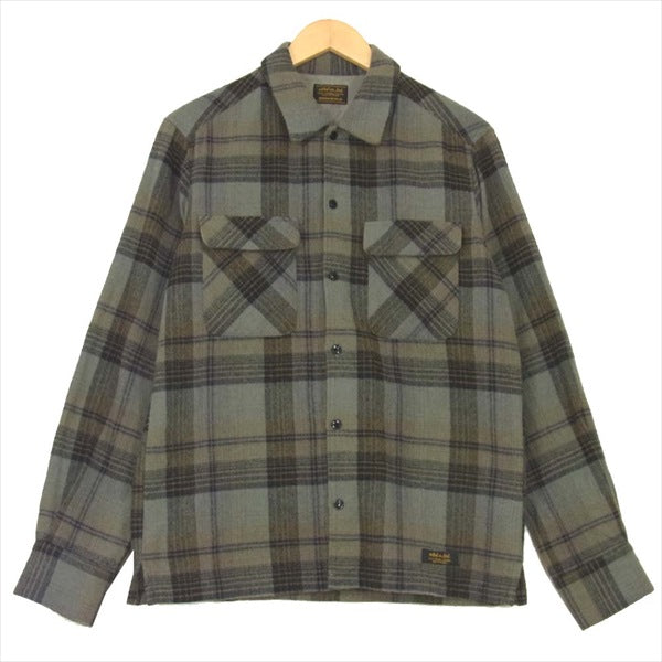 NEIGHBORHOOD ネイバーフッド 122ARNH-SHM04 コットン チェック ヨーク裏地 長袖シャツ グレー系 M【中古】