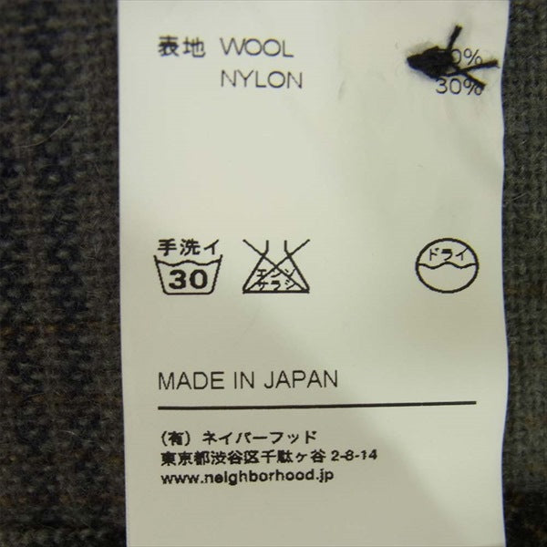 NEIGHBORHOOD ネイバーフッド 122ARNH-SHM04 コットン チェック ヨーク裏地 長袖シャツ グレー系 M【中古】