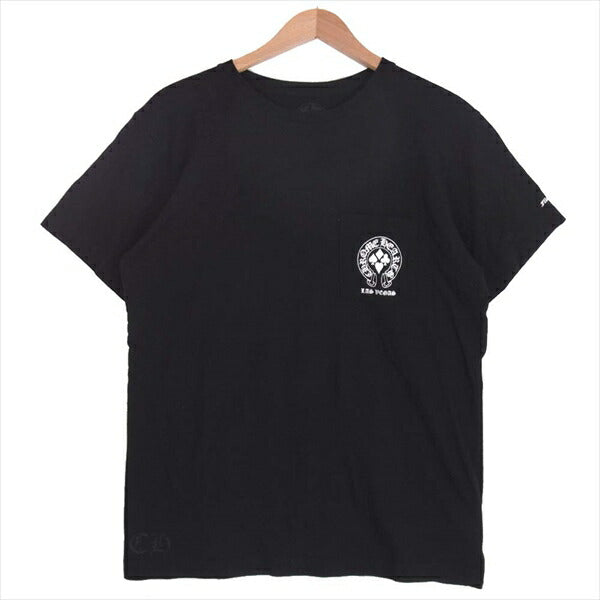 CHROME HEARTS クロムハーツ（原本無） ウェルカム ラスベガス プリント ポケット メンズ Tシャツ 黒系 L【中古】