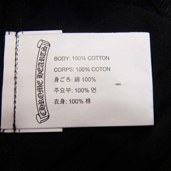 CHROME HEARTS クロムハーツ（原本無） ウェルカム ラスベガス プリント ポケット メンズ Tシャツ 黒系 L【中古】