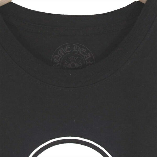 正規品 クロムハーツ メンズ Tシャツ ブラック 黒 蛍光 ピンク ロゴ L