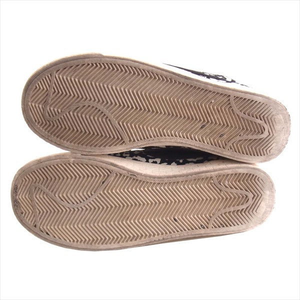 NIKE ナイキ 536698-014 WMNS BLAZER MID PRINT ブレザー ミッド 黒×白 23.5cm【中古】