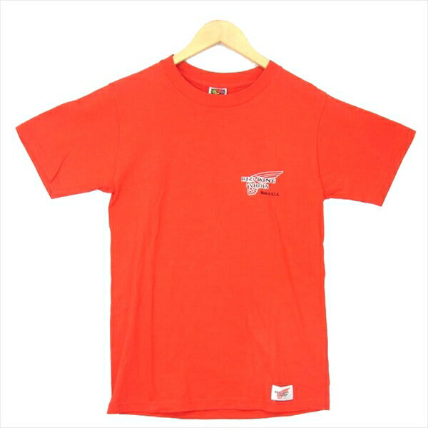 RED WING レッドウィング PRINT TEE プリント ロゴ クルーネック Tシャツ レッド系 レッド系 S【極上美品】【中古】