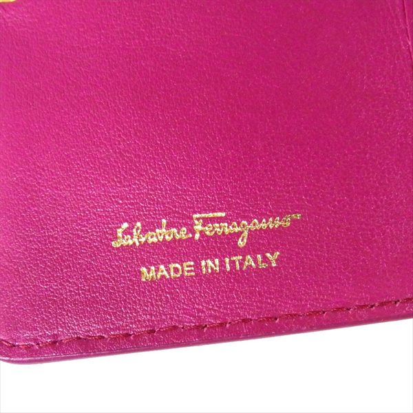 Salvatore Ferragamo サルヴァトーレフェラガモ ガンチーニ 財布 レディース コインケース パープル系【中古】