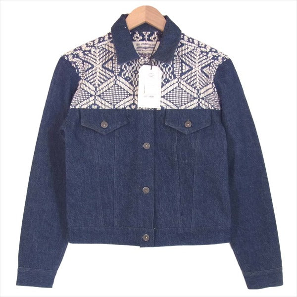 Levi's リーバイス 19AW MADE & CRAFTED フリンジ トラッカー ジャケット FRENCH BLUES DENIM ジャケット インディゴブルー系 インディゴブルー系 XS【新古品】【未使用】【中古】