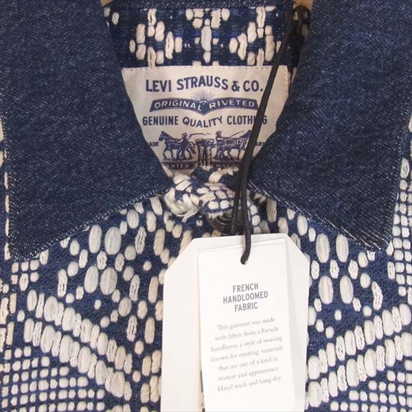Levi's リーバイス 19AW MADE & CRAFTED フリンジ トラッカー ジャケット FRENCH BLUES DENIM ジャケット インディゴブルー系 インディゴブルー系 XS【新古品】【未使用】【中古】