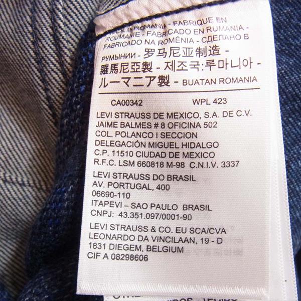 Levi's リーバイス 19AW MADE & CRAFTED フリンジ トラッカー ジャケット FRENCH BLUES DENIM ジャケット インディゴブルー系 インディゴブルー系 XS【新古品】【未使用】【中古】