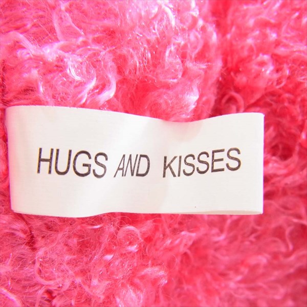 Justin Davis ジャスティンデイビス HUGS AND KISSS ロゴカットソー テディベア くま ぬいぐるみ ピンク系【美品】【中古】