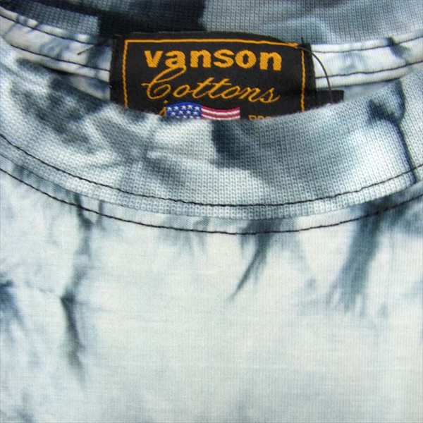 VANSON バンソン LTV-2014 LOONEY TUNES ルーニーテューンズ ベア トゥイーティー バイカー タイダイ ネイビー系 S【新古品】【未使用】【中古】