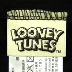 VANSON バンソン CSLV-2001 ルーニー・テューンズ LOONEY TUNES BIGプリント 刺繍 ブラック系 L【新古品】【未使用】【中古】