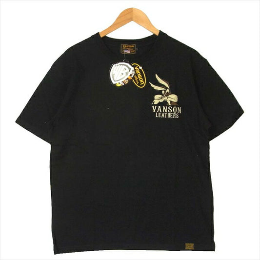 VANSON バンソン CSLV-2001 ルーニー・テューンズ LOONEY TUNES BIGプリント  ブラック系 L【新古品】【未使用】【中古】