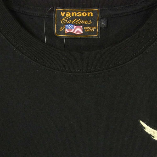 VANSON バンソン CSLV-2001 ルーニー・テューンズ LOONEY TUNES BIGプリント  ブラック系 L【新古品】【未使用】【中古】