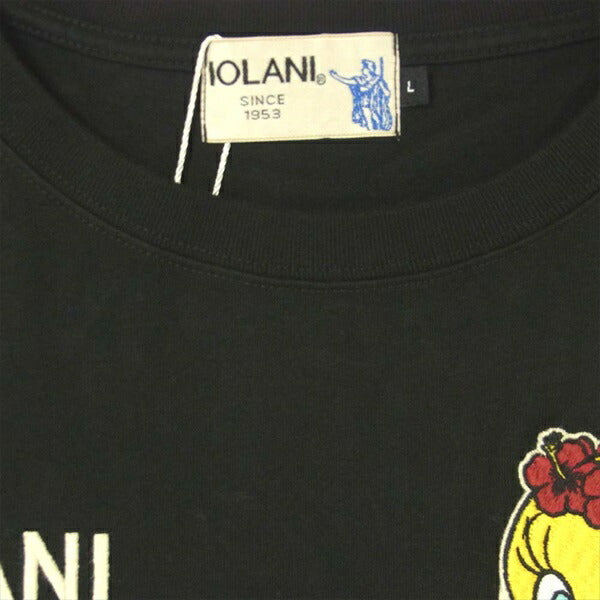 イオラニ 居楽仁 Looney Tunes ハワイアン トゥイーティー 刺繍 レディース ワンピース ブラック系 L【新古品】【未使用】【中古】