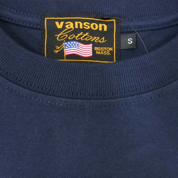 VANSON バンソン LTV-2006 LOONEY TUNES ルーニーテューンズ ギタリスト トゥイーティー 刺繍 ネイビー系 S【新古品】【未使用】【中古】