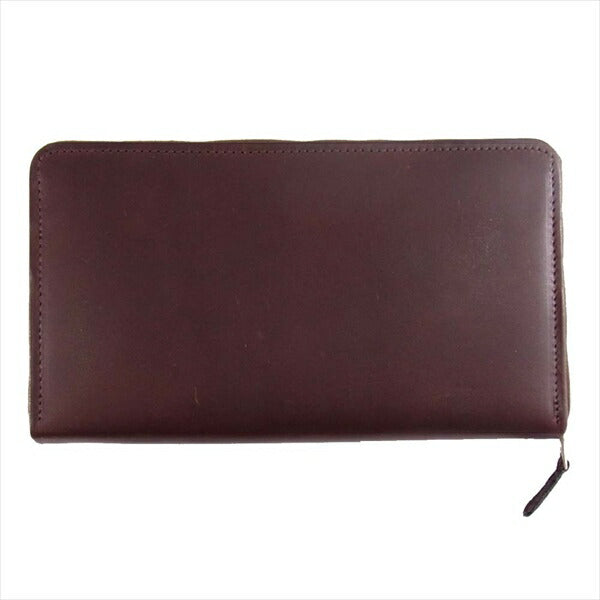 WHITE HOUSE COX ホワイトハウスコックス S1760 ダビーコレクション LONG ZIP WALLET ロング ジップ ウォレット ブラウン×タン ブラウン系【美品】【中古】