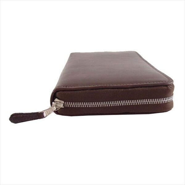 WHITE HOUSE COX ホワイトハウスコックス S1760 ダビーコレクション LONG ZIP WALLET ロング ジップ ウォレット ブラウン×タン ブラウン系【美品】【中古】