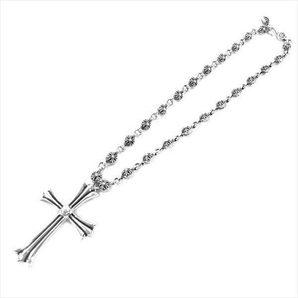 CHROME HEARTS クロムハーツ（原本無） ラージ CHクロス クロスボール ネックレス シルバー【中古】