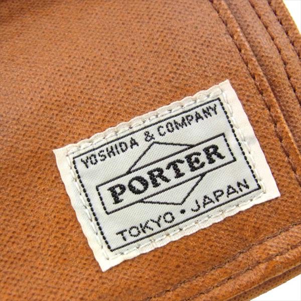 PORTER ポーター FREE STYLE フリースタイル ストラップ 財布 財布 ライトブラウン系 ライトブラウン系【中古】