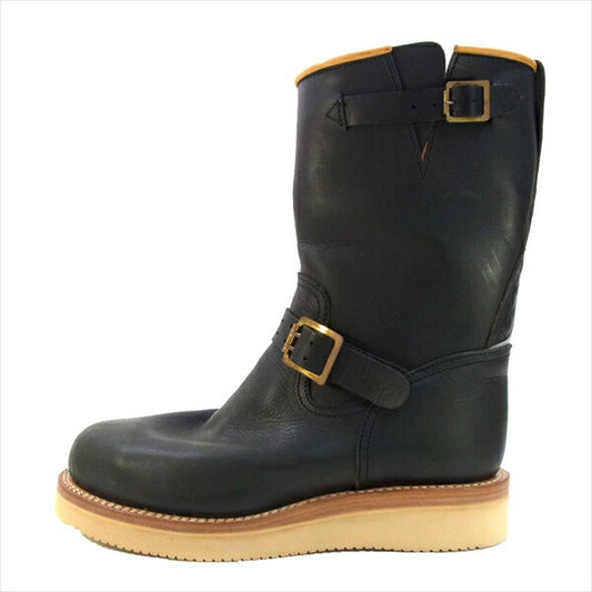 メイドインジーエム × ロンハーマン Ron Herman 10th ANNIVERSARY ENGINNER BOOTS  10周年 エンジニア ブーツ ブラック系 8.5【新古品】【未使用】【中古】
